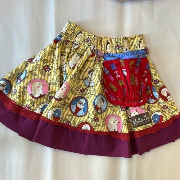 Matilda Jane Self-Portrait Paint By Numbers Colorful Skirt w Apron Pocket size 6 - Picture 2 of 12